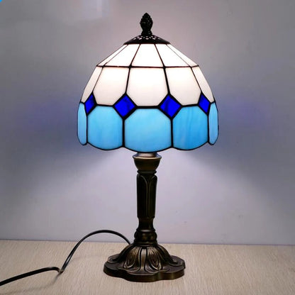 Vivolux | Tischlampe LED Barock Retro E27 - Vintage Tiffany-Glas