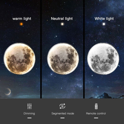 Vivolux | 3D LED Mond oder Erde Decken- oder Wandleuchte
