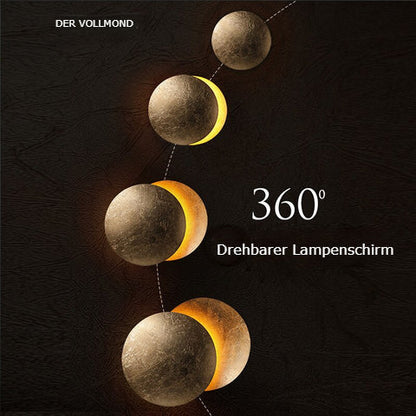 Vivolux | SolGlow Sonnenfinsternis LED-Wandleuchte | Modernes Stimmungslicht | Elegante Wandlampe für Wohnzimmer & Schlafzimmer