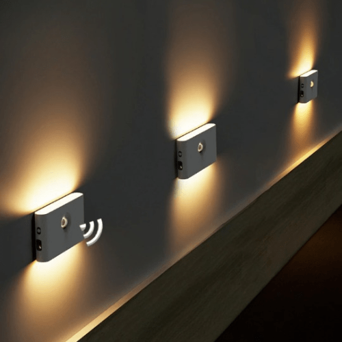 Vivolux | Drahtlose LED Nachtlichter mit Bewegungssensor | USB wiederaufladbar | Sanft warmes Licht