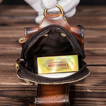 Echt Leder Herren Hüfttasche