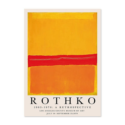 Vivolux | ArtLuxe Moderne Abstrakte Rothko Wandkunst Poster | Leinwand | Minimalistisches Design | Deko für Wohnzimmer & Büro