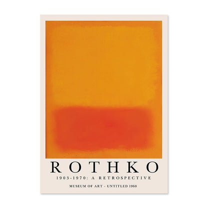 Vivolux | ArtLuxe Moderne Abstrakte Rothko Wandkunst Poster | Leinwand | Minimalistisches Design | Deko für Wohnzimmer & Büro