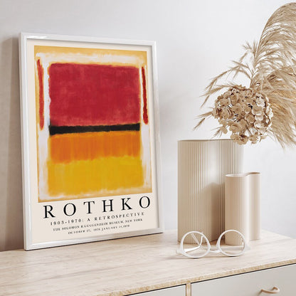 Vivolux | ArtLuxe Moderne Abstrakte Rothko Wandkunst Poster | Leinwand | Minimalistisches Design | Deko für Wohnzimmer & Büro