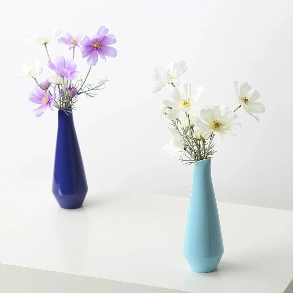 Vivolux | Moderner Heller Unifarbener Porzellanvase