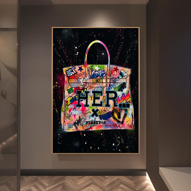 Vivolux | Hermes Bag Poster Drucke für das Frauenzimmer