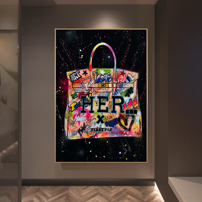 Vivolux | Hermes Bag Poster Drucke für das Frauenzimmer