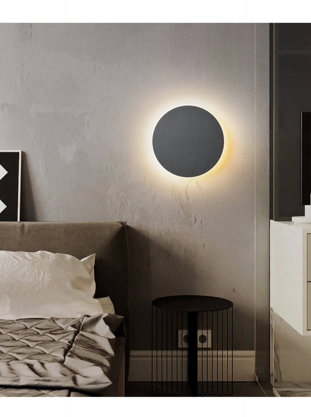 LED-Wandleuchte rund