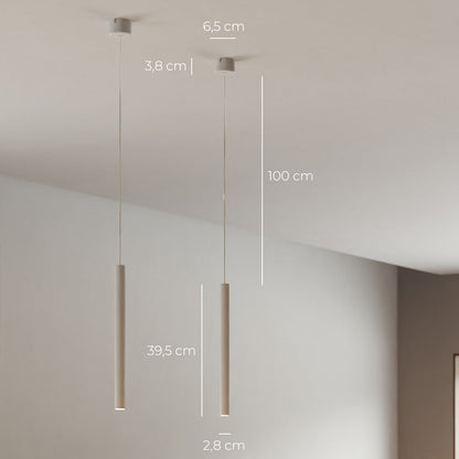 Vivolux | RayAura Minimalistische LED Pendelleuchte | Modernes Design | Elegante Deckenlampe für Wohnzimmer & Büro