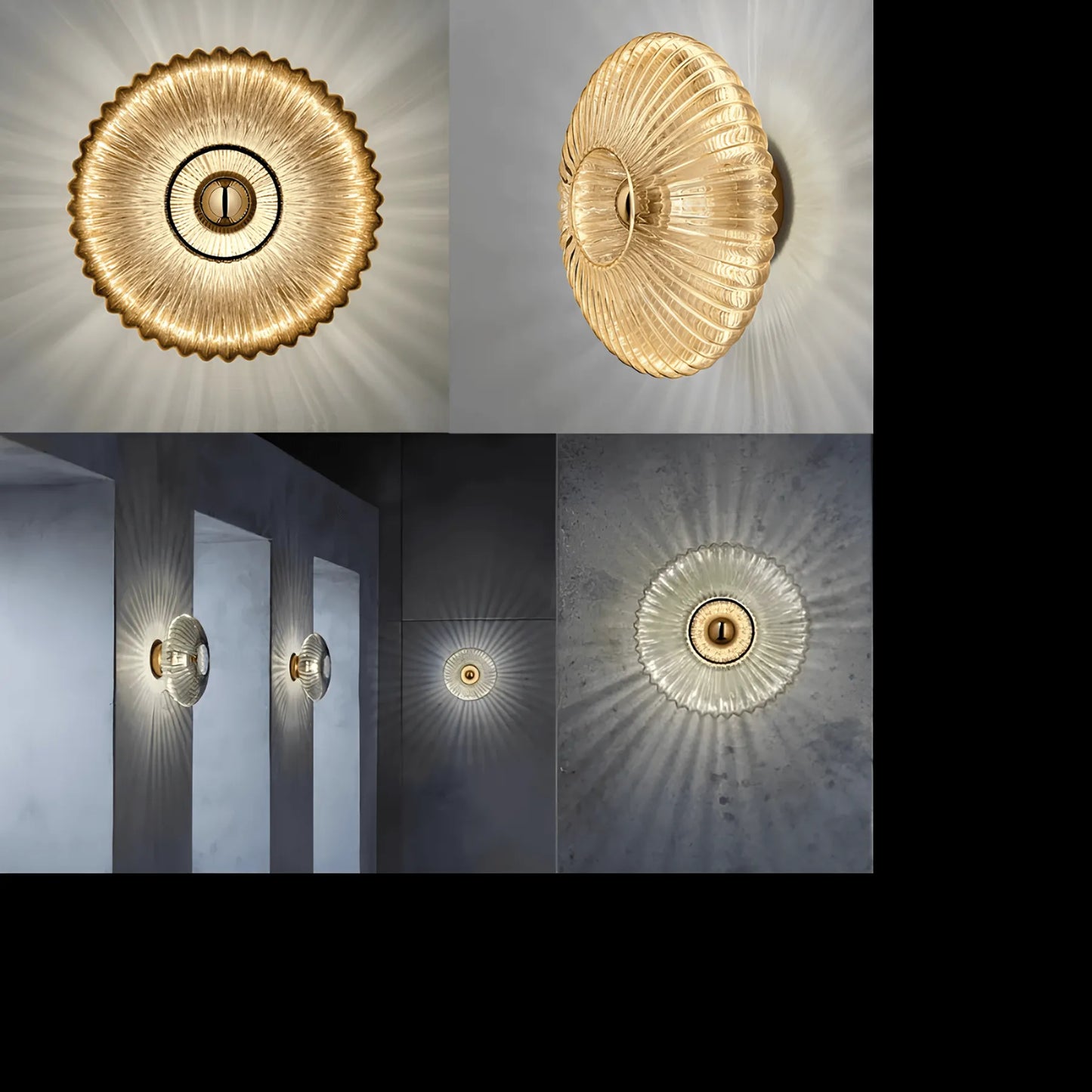 Vivolux | – Glas mit welligem Licht wandleuchte
