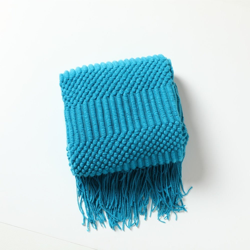 Vivolux | Decke Gestrickte Sofawurf Skandinavischer Stil