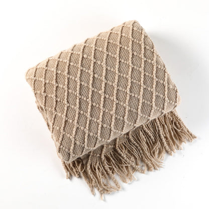 Vivolux | Decke Gestrickte Sofawurf Skandinavischer Stil