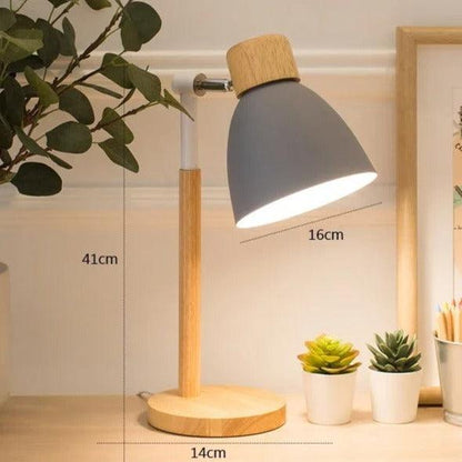 Vivolux | Nordische Tischlampe | Holz, Eisen