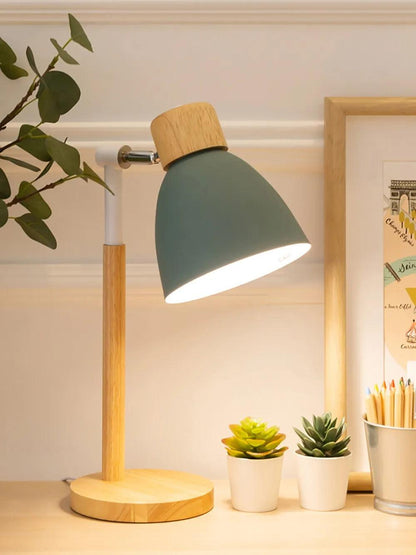 Vivolux | Nordische Tischlampe | Holz, Eisen