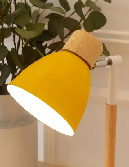 Vivolux | Nordische Tischlampe | Holz, Eisen