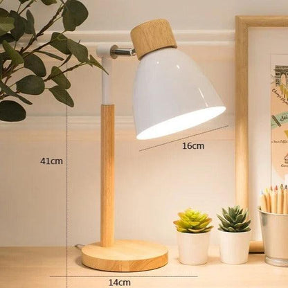 Vivolux | Nordische Tischlampe | Holz, Eisen