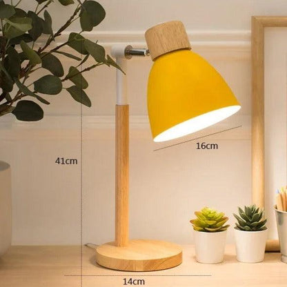 Vivolux | Nordische Tischlampe | Holz, Eisen