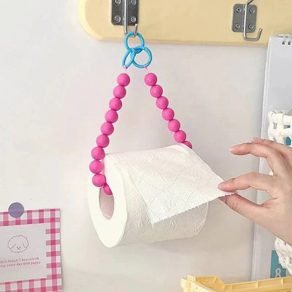 Vivolux | Neuartiger hängender Toilettenpapierhalter mit Perlen