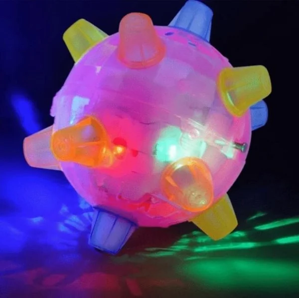 Vivolux | Hundespielzeug LED springender interaktiver Ball Gummi