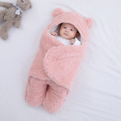 Vivolux | Babydecke Fleece Wickel mit Kapuzendesign