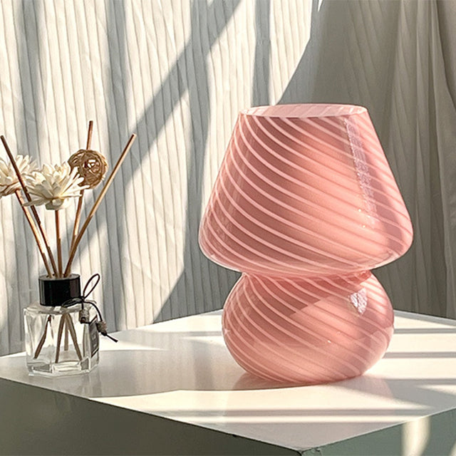Vivolux | LED-Schreibtischlampe in Pilzform aus Glas