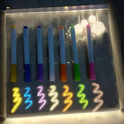 Vivolux | LED Notiztafel mit 7 Farben Stift