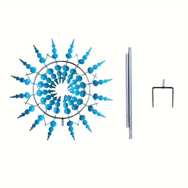 Vivolux | 1 Stück Magischer Metall-Windmühle, 3D Metall Outdoor Windspiel für Hof und Garten, Einzigartige Metall kinetische Winds skulpturen & Windspiel, Windfänger Metall Outdoor Rasen Terrasse Dekoration Wind skulptur