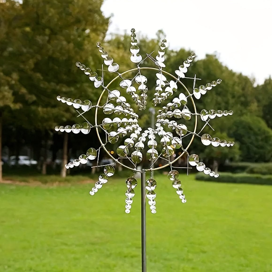Vivolux | 1 Stück Magischer Metall-Windmühle, 3D Metall Outdoor Windspiel für Hof und Garten, Einzigartige Metall kinetische Winds skulpturen & Windspiel, Windfänger Metall Outdoor Rasen Terrasse Dekoration Wind skulptur