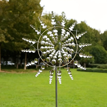 Vivolux | 1 Stück Magischer Metall-Windmühle, 3D Metall Outdoor Windspiel für Hof und Garten, Einzigartige Metall kinetische Winds skulpturen & Windspiel, Windfänger Metall Outdoor Rasen Terrasse Dekoration Wind skulptur