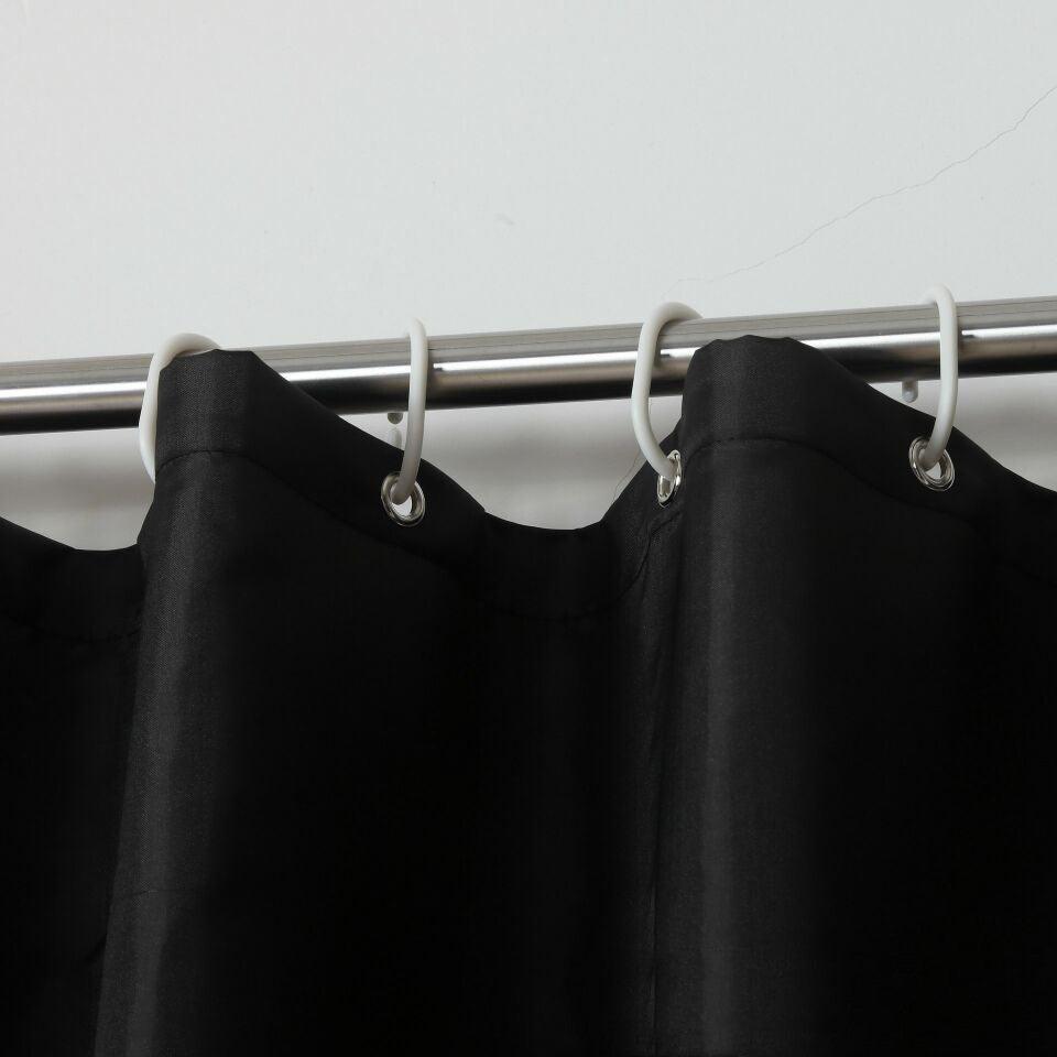 Vivolux | Wasserdichter schwarzer Polyester-Duschvorhang mit verschiedenen Größenoptionen
