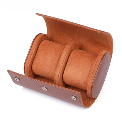 Vivolux | Vintage Leder 3-Slot Herren Uhrenbox für Reisen