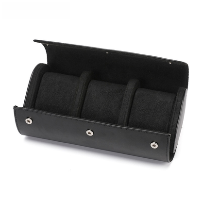 Vivolux | Vintage Leder 3-Slot Herren Uhrenbox für Reisen