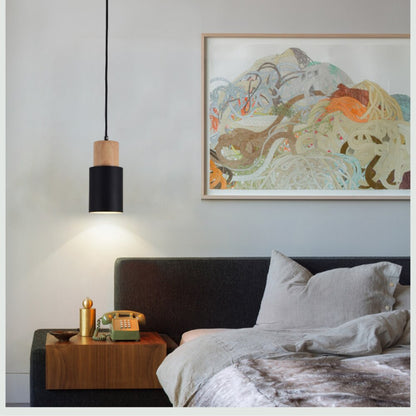 Vivolux | Designer Nordisch Holz Sockel Hängelampe