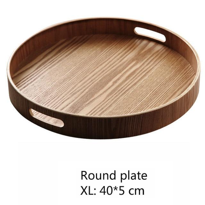 Vivolux | Schlanke, runde Serviertabletts aus Holz