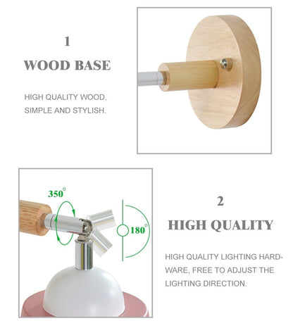 Vivolux | Drehbare Collin Wandleuchte mit Zugkettenschalter