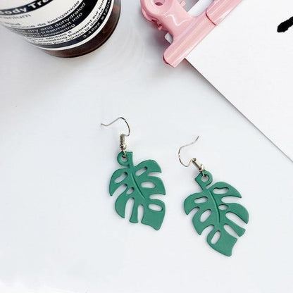 Vivolux | NatureChic Monstera Ohrringe | Dangle Style | Zeitloser Schmuck