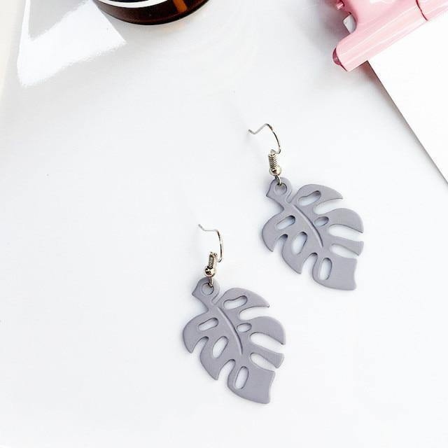 Vivolux | NatureChic Monstera Ohrringe | Dangle Style | Zeitloser Schmuck