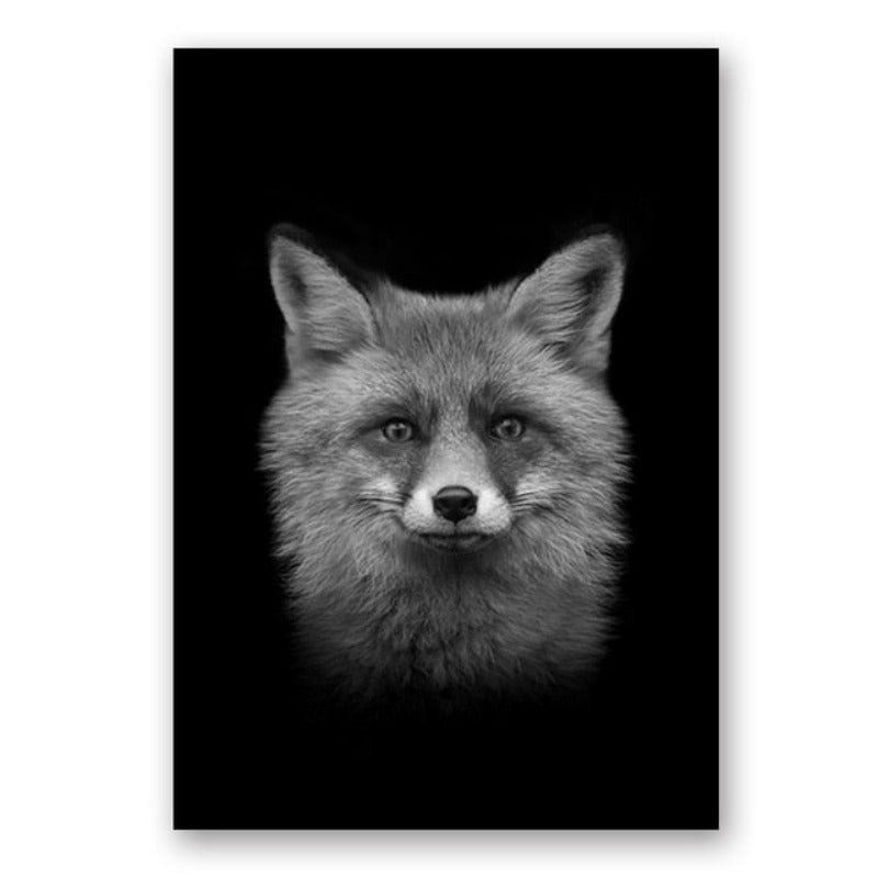 Vivolux | Natur Wildtiere Afrika Wildtiere Schwarz Weiß - Leinwand Wandkunst Malerei