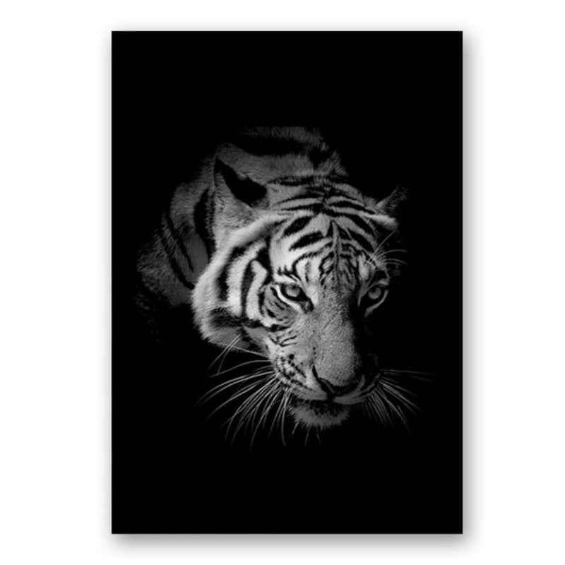 Vivolux | Natur Wildtiere Afrika Wildtiere Schwarz Weiß - Leinwand Wandkunst Malerei