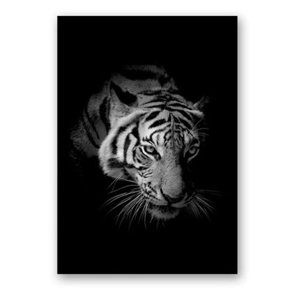 Vivolux | Natur Wildtiere Afrika Wildtiere Schwarz Weiß - Leinwand Wandkunst Malerei