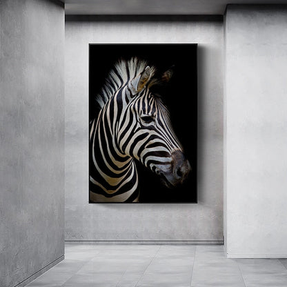 Vivolux | Natur Wildtiere Afrika Wildtiere Schwarz Weiß - Leinwand Wandkunst Malerei