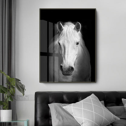 Vivolux | Natur Wildtiere Afrika Wildtiere Schwarz Weiß - Leinwand Wandkunst Malerei