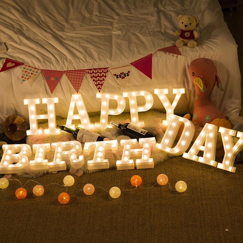 LED Buchstaben Nachtlicht