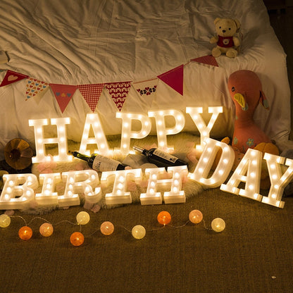 LED Buchstaben Nachtlicht