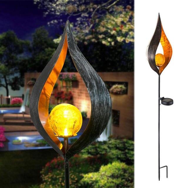 Vivolux | IgnisLuxe LED Gartenleuchte mit Künstlicher Flammenoptik | Solarbetrieben | Stimmungsvolle Außenbeleuchtung | Dekor für Garten & Terrasse