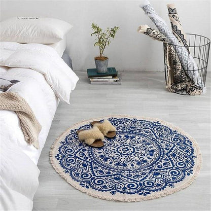Vivolux | Marokkanischer Boho-Teppich mit Quasten