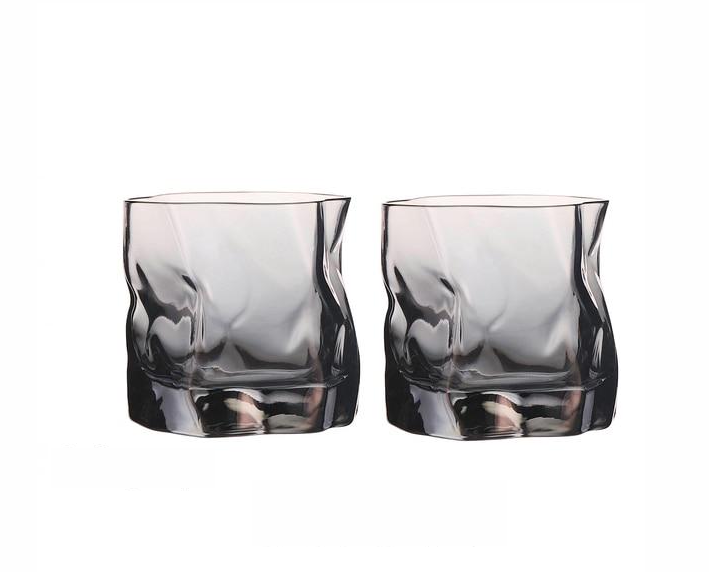 Vivolux | Verzerrte Textur Whisky Glas Set