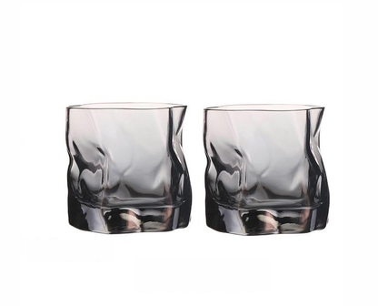 Vivolux | Verzerrte Textur Whisky Glas Set