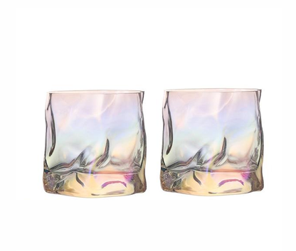 Vivolux | Verzerrte Textur Whisky Glas Set