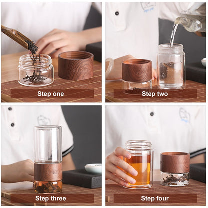 Vivolux | Einfach tragbarer Glas-Teefilter